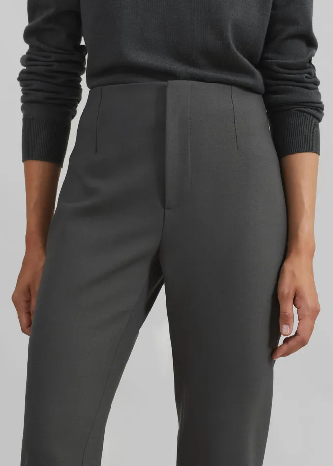 Women Morrison Long Trousers 8211 Light Khaki The Frankie Shop Bottoms