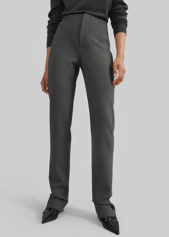 Women Morrison Long Trousers 8211 Light Khaki The Frankie Shop Bottoms