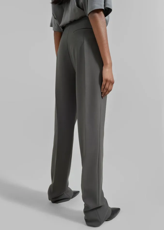 Women Morrison Long Trousers 8211 Light Khaki The Frankie Shop Bottoms