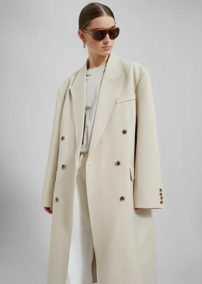 Women Nadetta Coat 8211 Beige The Frankie Shop Outerwear