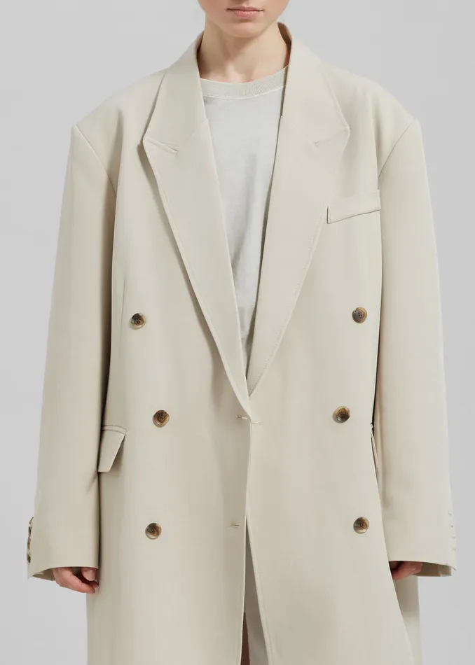 Women Nadetta Coat 8211 Beige The Frankie Shop Outerwear