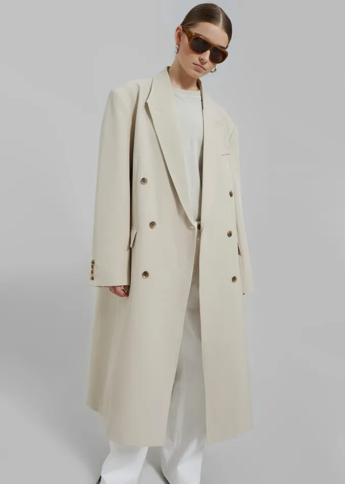 Women Nadetta Coat 8211 Beige The Frankie Shop Outerwear