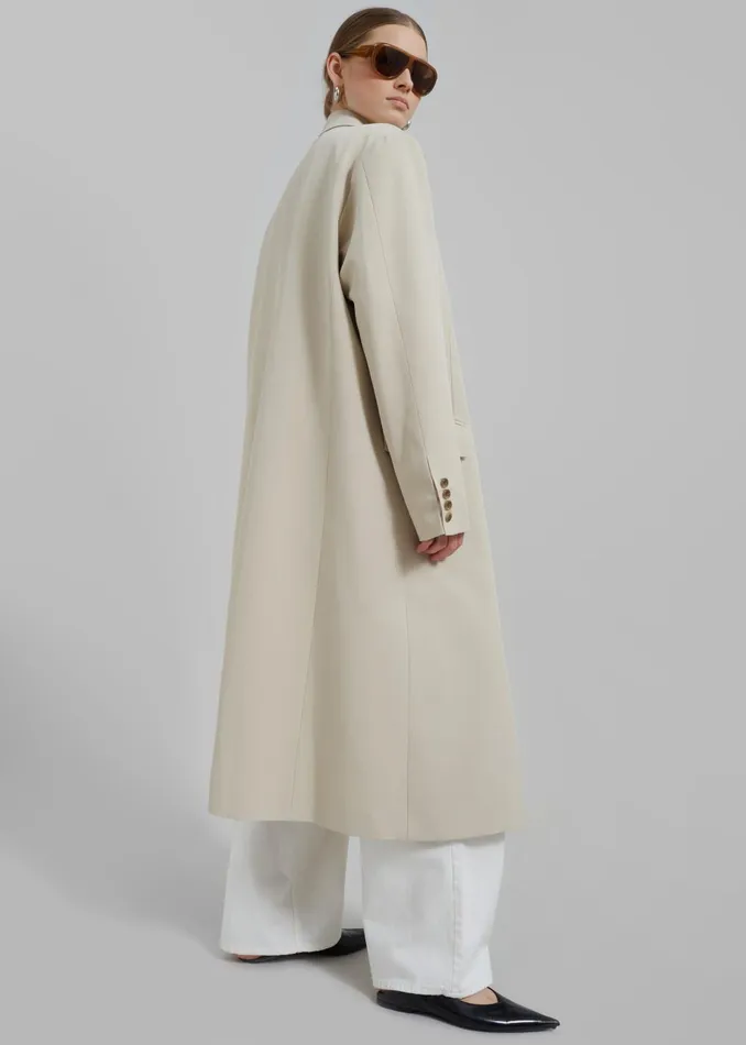 Women Nadetta Coat 8211 Beige The Frankie Shop Outerwear