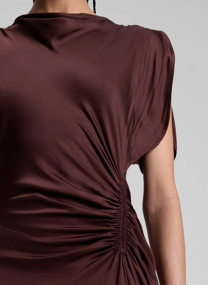 Women Nadia Satin Gown Chocolate Plum ALC Dresses
