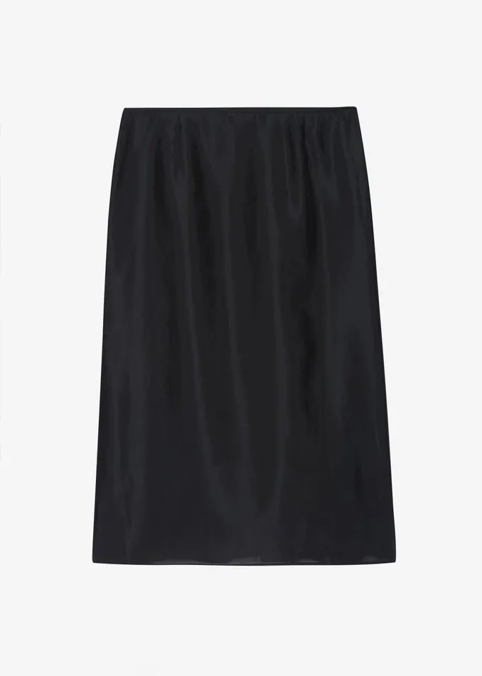 Women Naya Sheer Organza Midi Skirt 8211 Black The Frankie Shop Bottoms