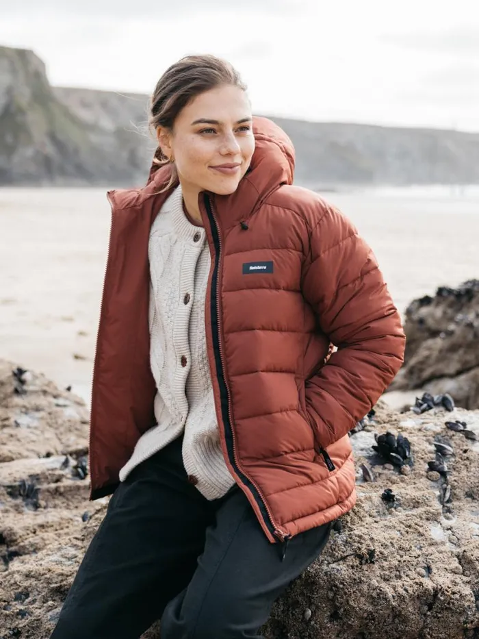 Women Nebulas Insulated Jacket Dark Rosewood Finisterre Jackets Coats and Gilets