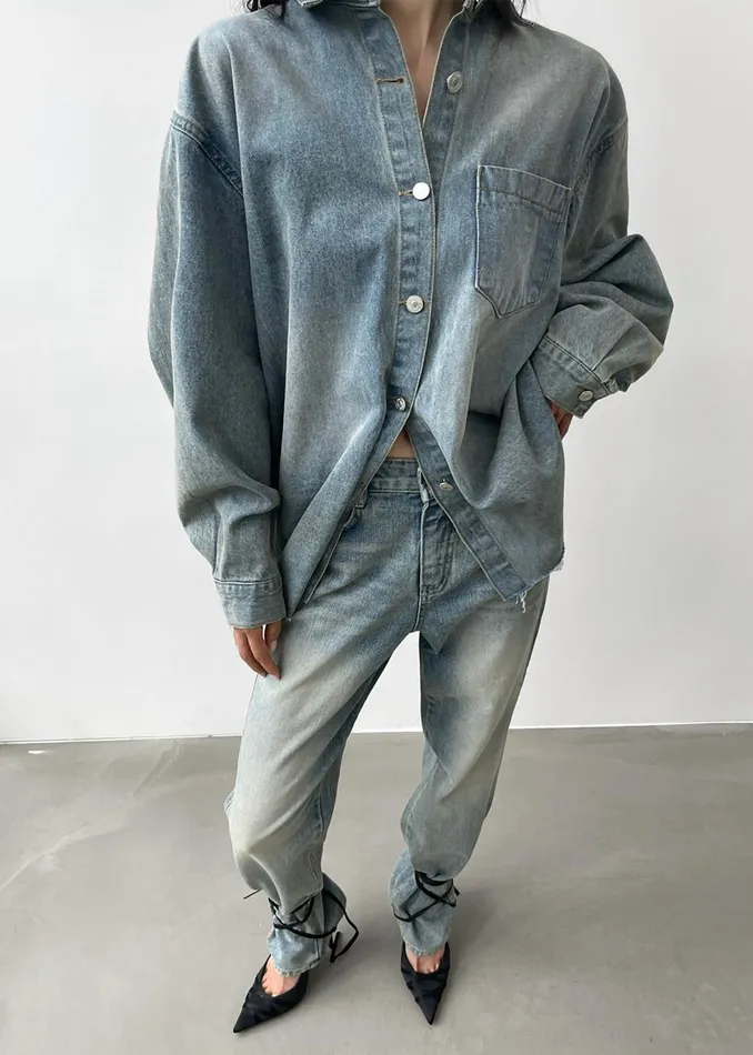 Women Nevada Jeans 8211 Light Wash The Frankie Shop Bottoms