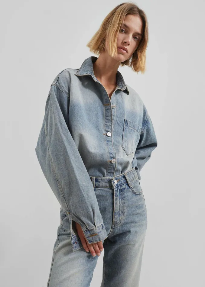 Women Nevada Jeans 8211 Light Wash The Frankie Shop Bottoms
