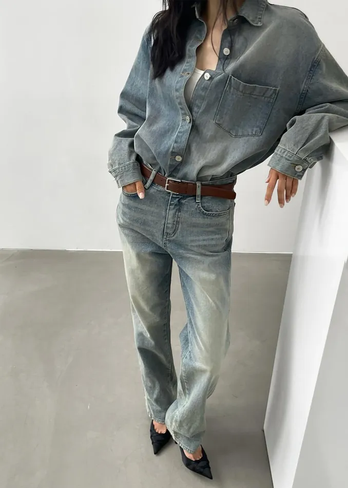 Women Nevada Jeans 8211 Light Wash The Frankie Shop Bottoms