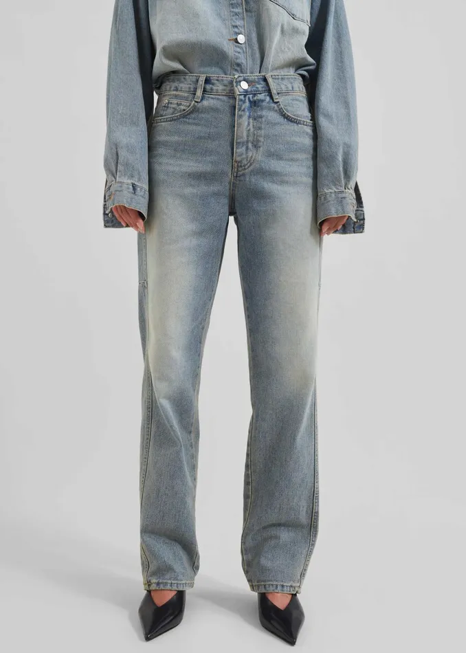 Women Nevada Jeans 8211 Light Wash The Frankie Shop Bottoms