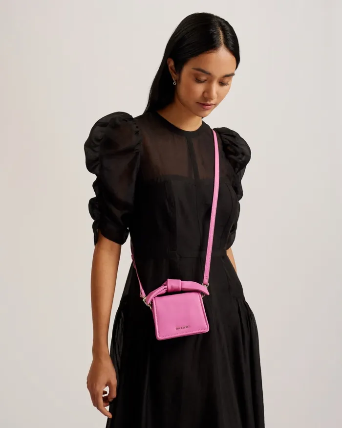 Women NIALINN 8211 Mini Bow Knot Crossbody Bag Bright Pink Ted Baker Tote Bags Women NIALINN 8211 Mini Bow Knot Crossbody Bag Bright Pink Ted Baker Tote Bags