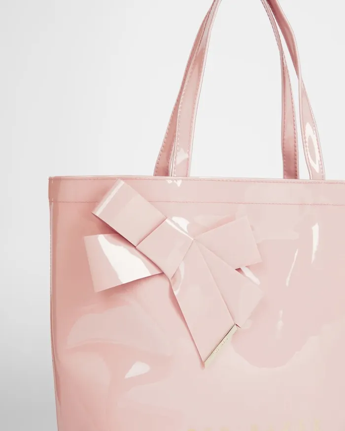 Women NICON 8211 Knot Bow Large Icon Bag Pale Pink Ted Baker Tote Bags Women NICON 8211 Knot Bow Large Icon Bag Pale Pink Ted Baker Tote Bags