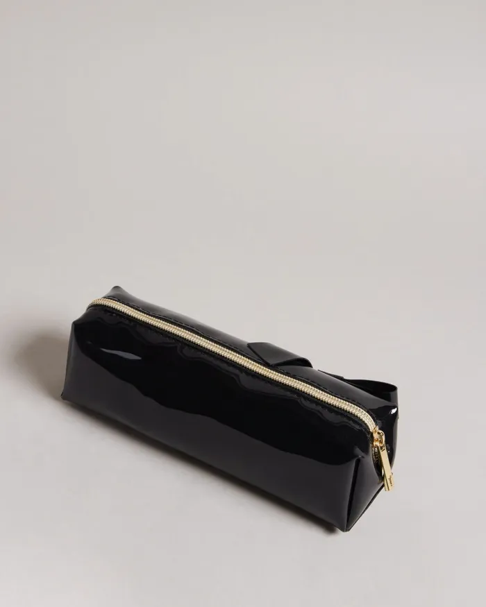 Women NIKARA 8211 Knot Bow Brush Case Black Ted Baker Wash and Makeup Bags