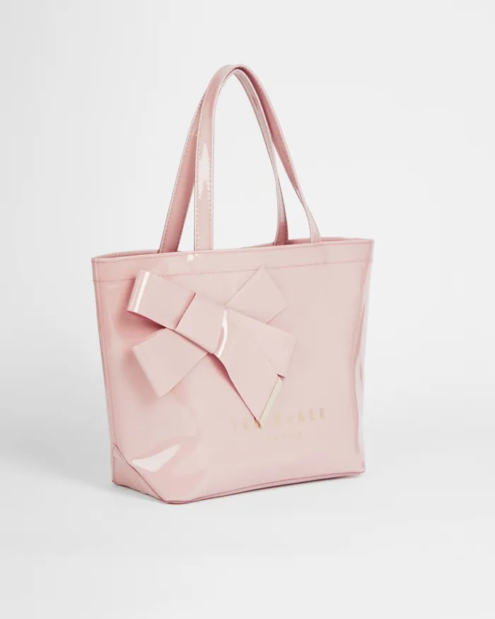 Women NIKICON 8211 Small Icon Bag With Knot Bow Pale Pink Ted Baker Tote Bags