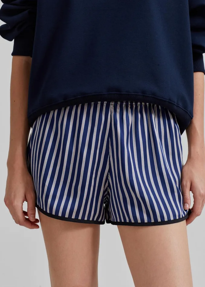 Women Oradea Striped Shorts 8211 BluePink The Frankie Shop Bottoms