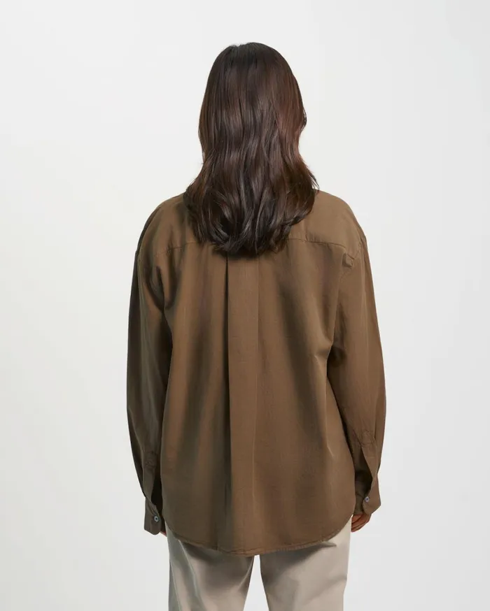 Women Organic Oversized Shirt Ivory White Colorful Standard Shirts