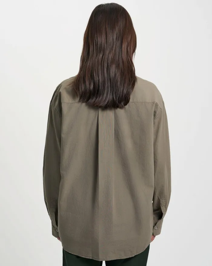 Women Organic Oversized Shirt Pearly Purple Colorful Standard Shirts