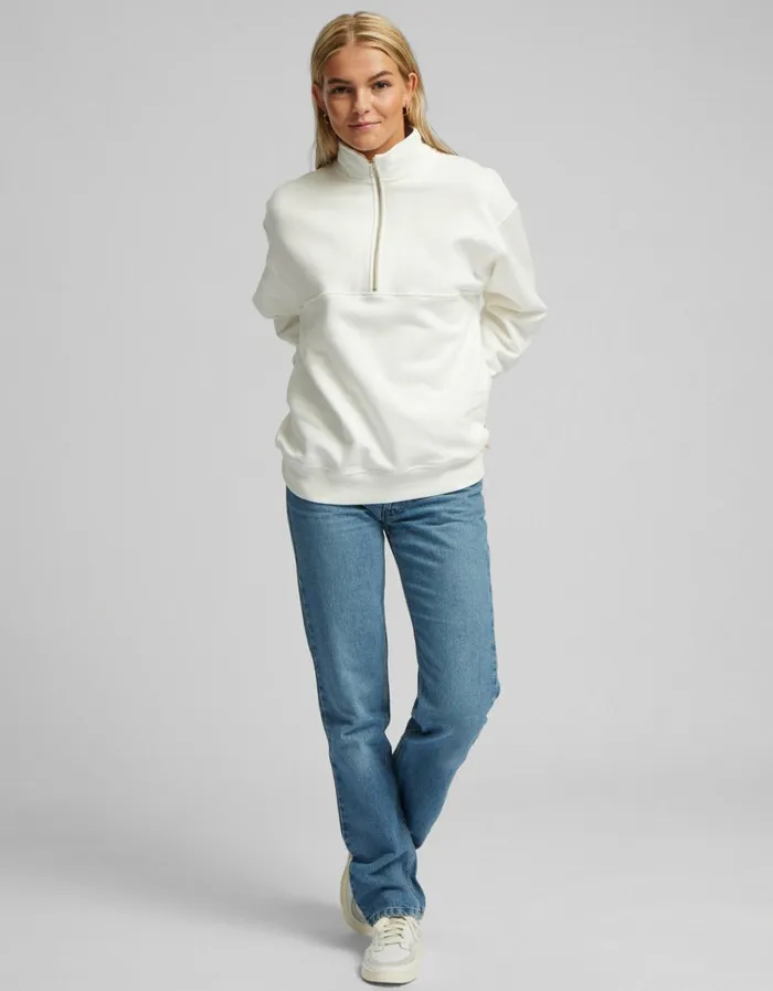 Women Organic Quarter Zip Soft Lavender Colorful Standard Quarter Zips