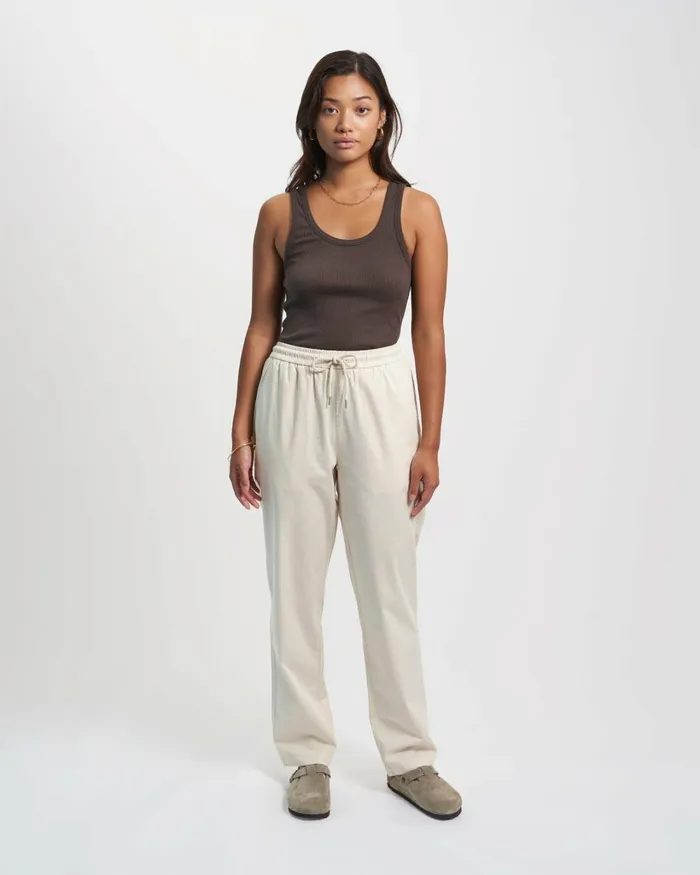 Women Organic Twill Pants Dusty Olive Colorful Standard Pants