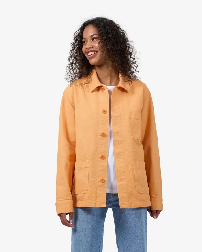 Women Organic Workwear Jacket Bubblegum Pink Colorful Standard Workwear Jackets