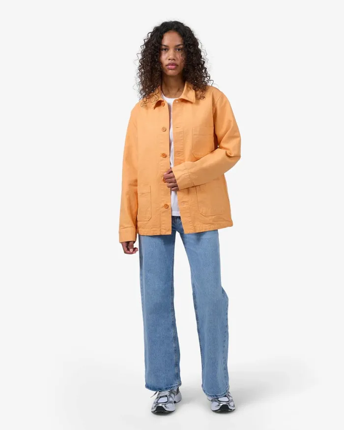 Women Organic Workwear Jacket Bubblegum Pink Colorful Standard Workwear Jackets
