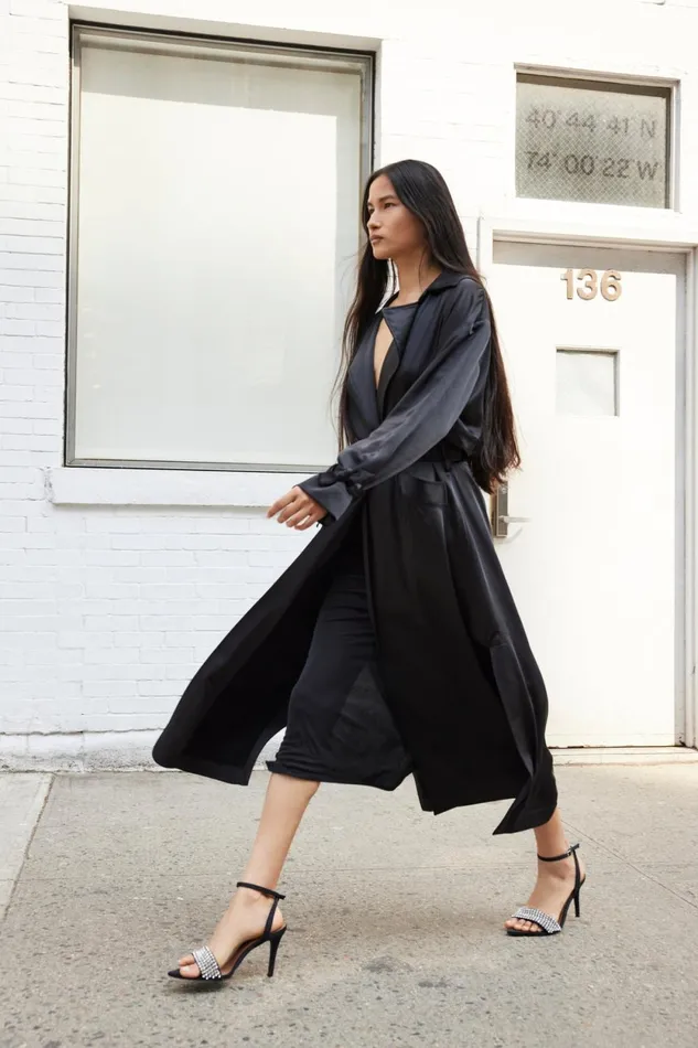 Women Outerwear Cinq Sept Jayla Trench Black