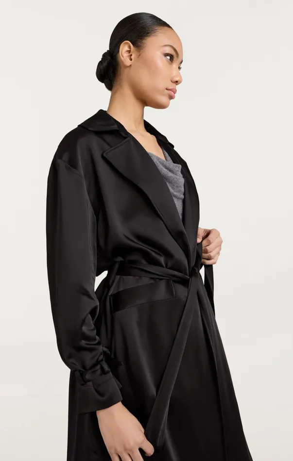 Women Outerwear Cinq Sept Jayla Trench Black