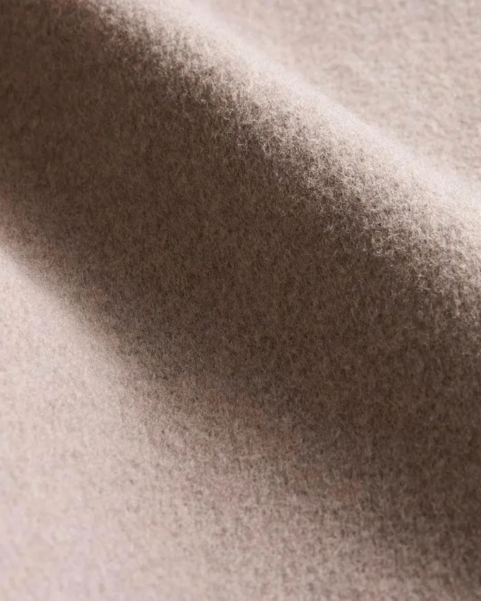 Women Outerwear Theory DoubleBreasted Coat In DoubleFace WoolCashmere Cinder Melange