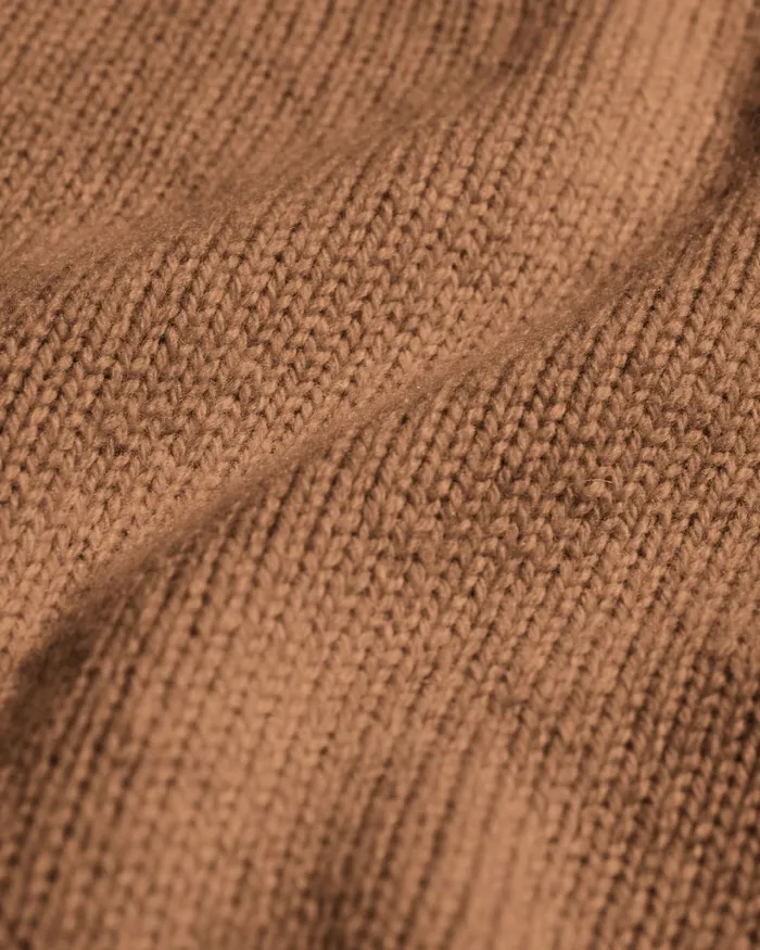 Women Oversized Merino Wool Crew Sahara Camel Colorful Standard Knit Sweaters