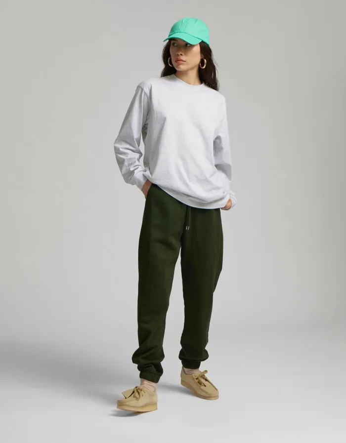 Women Oversized Organic LS TShirt Oxblood Red Colorful Standard Long Sleeve Tops