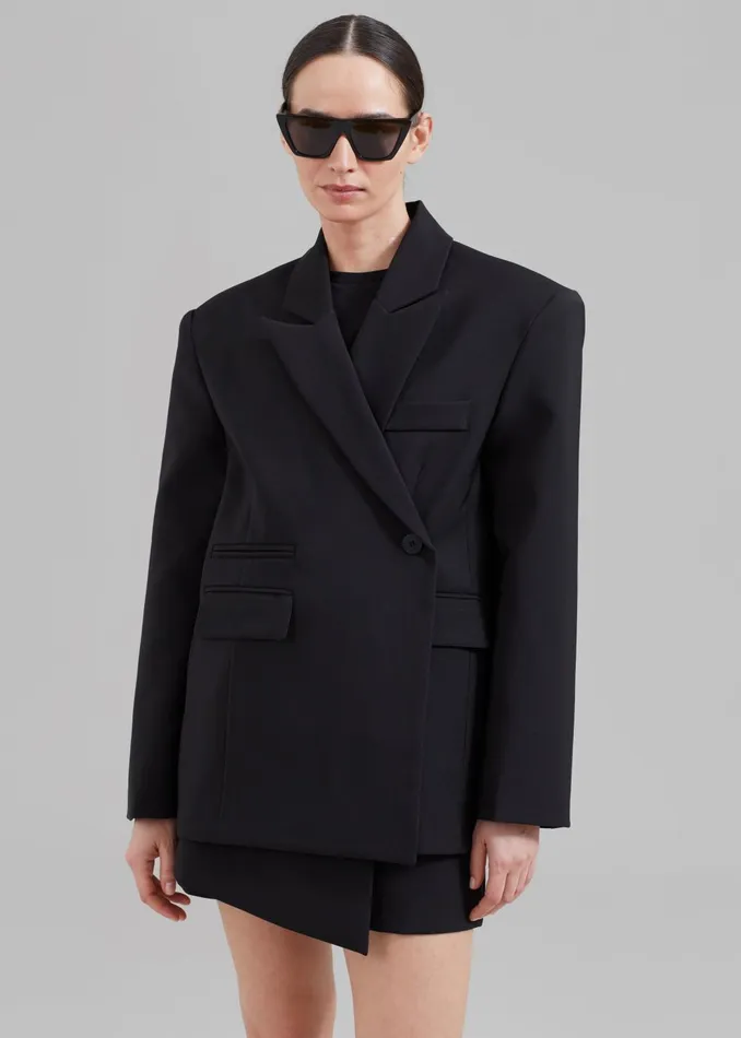 Women Paige Blazer 8211 Black The Frankie Shop Outerwear