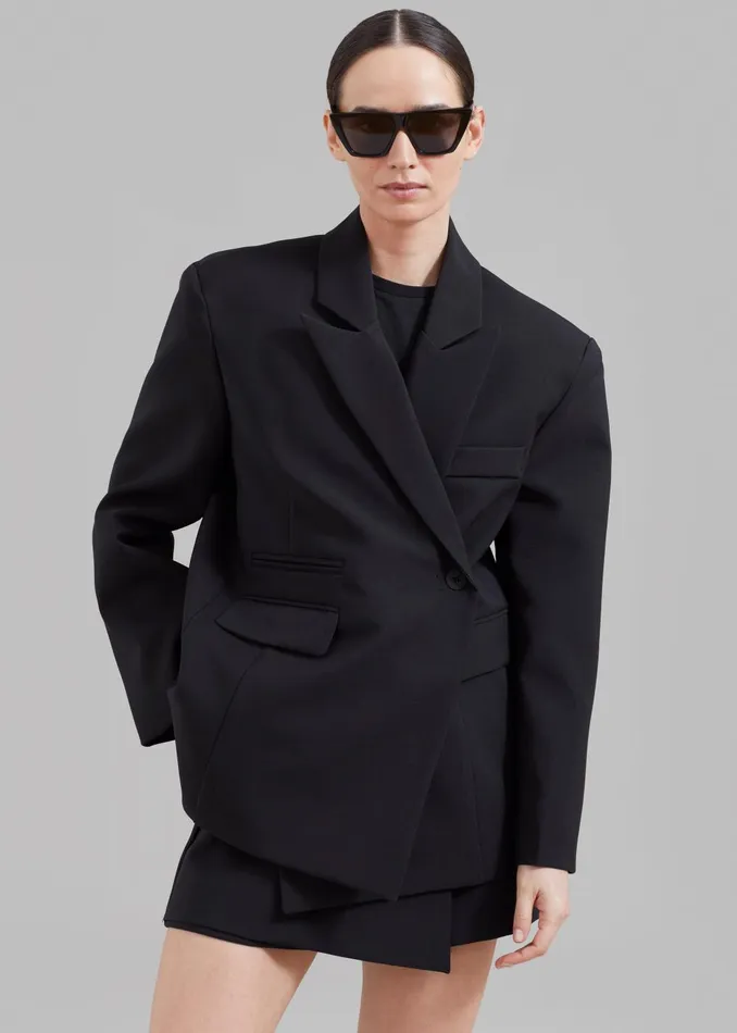 Women Paige Blazer 8211 Black The Frankie Shop Outerwear