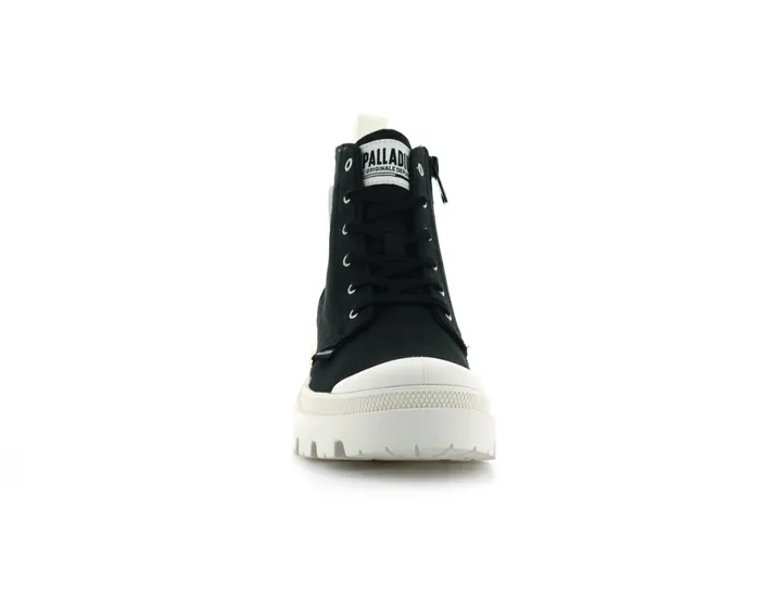 Women PALLABASE TWILL Black PALLADIUM Heel Boots Women PALLABASE TWILL Black PALLADIUM Heel Boots