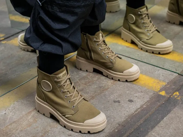 Women PALLABASE TWILL Butternut PALLADIUM Boots Women PALLABASE TWILL Butternut PALLADIUM Boots