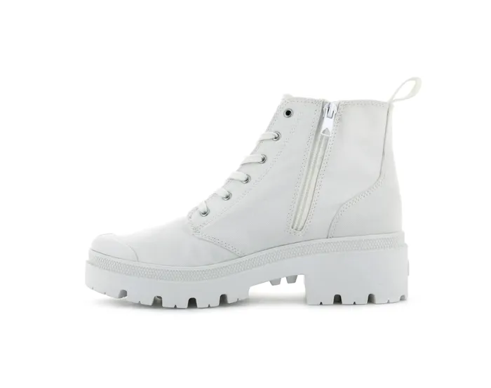 Women PALLABASE TWILL Star White PALLADIUM Boots Women PALLABASE TWILL Star White PALLADIUM Boots