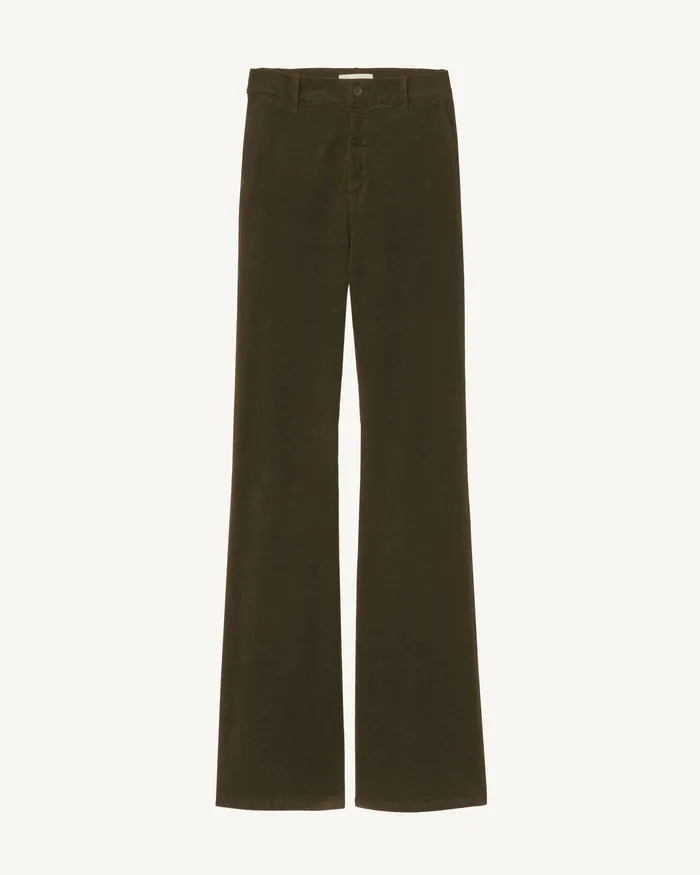 Women Pants and Shorts Nili Lotan ANNA CORDUROY PANT Cigar Brown