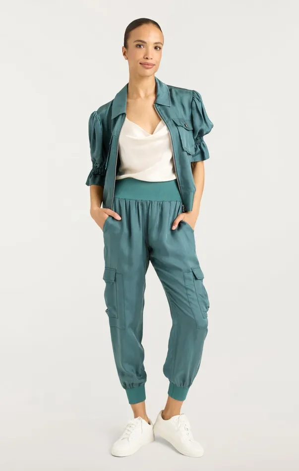 Women Pants Cinq Sept Giles Pant Green Onyx