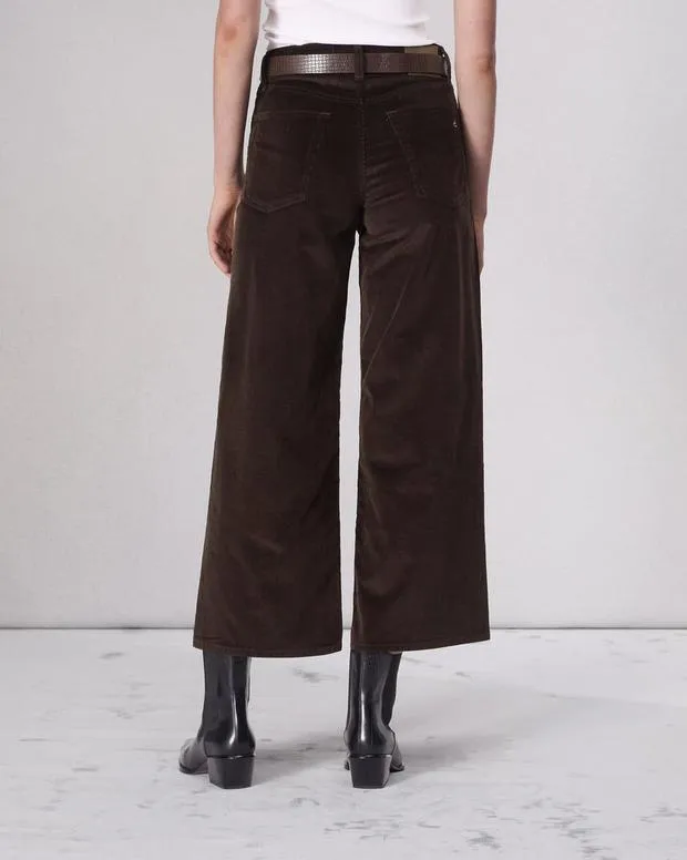Women Pants Rag and Bone Andi Corduroy Pant Dark Brown