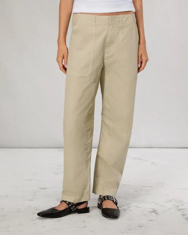Women Pants Rag and Bone Leyton Cotton Pant Khaki