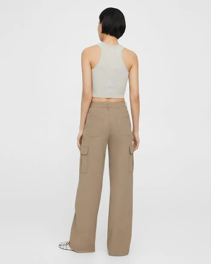 Women Pants Theory Cargo Pant In Neoteric Twill Bark