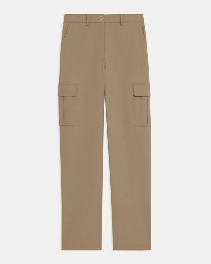 Women Pants Theory Cargo Pant In Neoteric Twill Bark