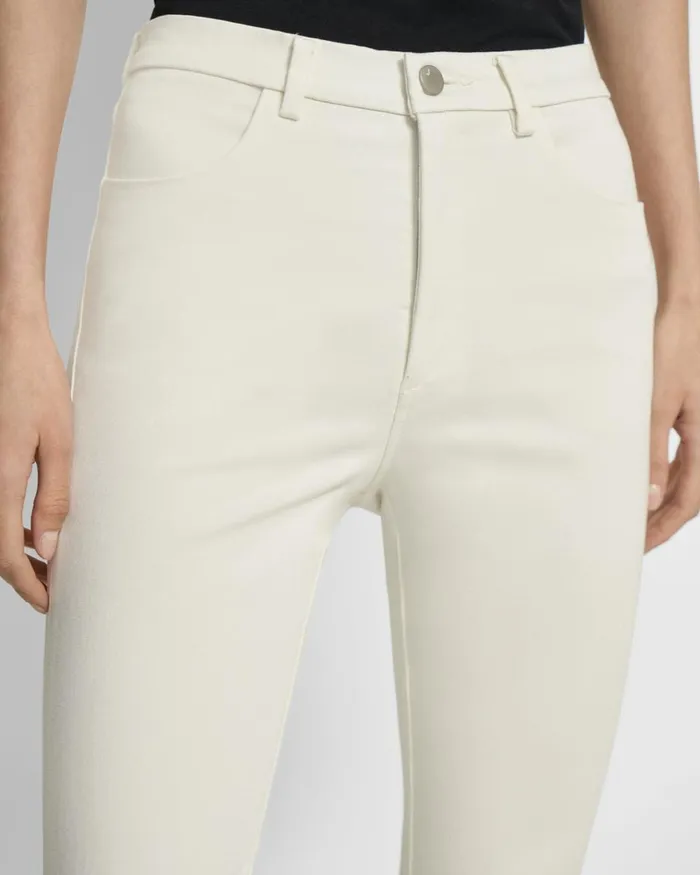 Women Pants Theory J Brand Jegging In Stretch Twill Off White