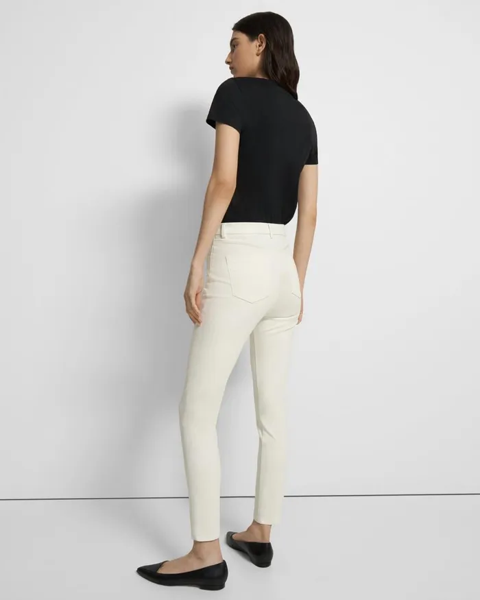 Women Pants Theory J Brand Jegging In Stretch Twill Off White