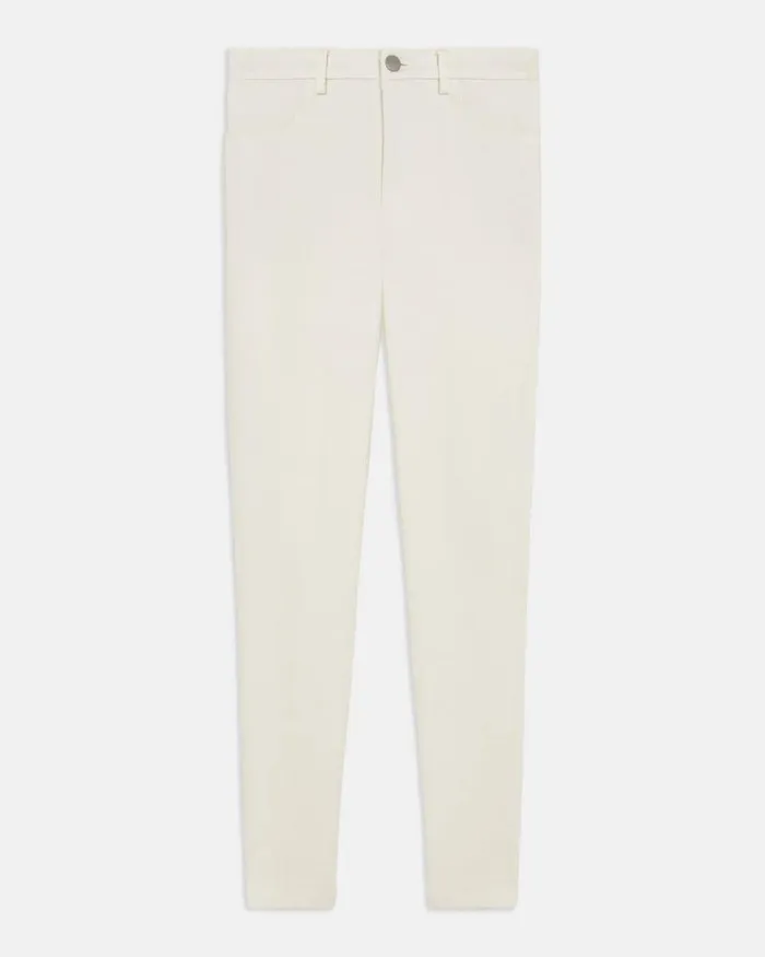 Women Pants Theory J Brand Jegging In Stretch Twill Off White