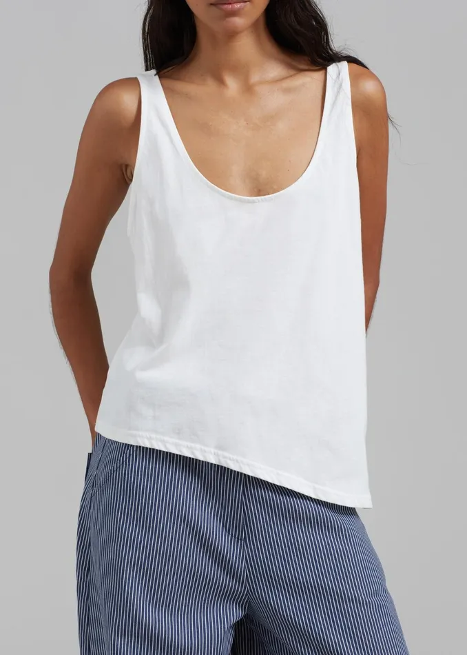 Women Penelope Tank Top 8211 White The Frankie Shop Tops