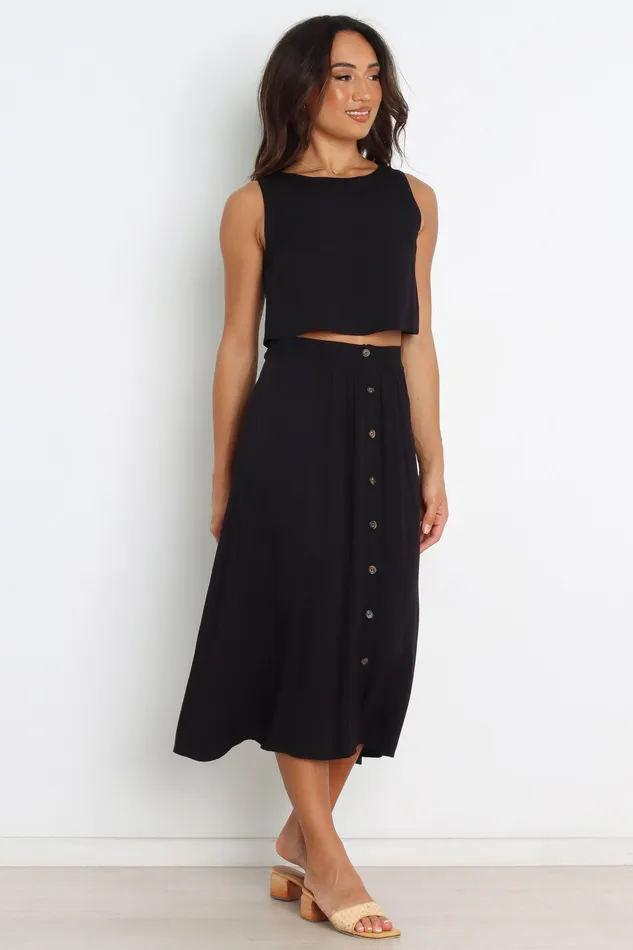 Women petalandpup Ava Skirt 8211 Black Black Skirts