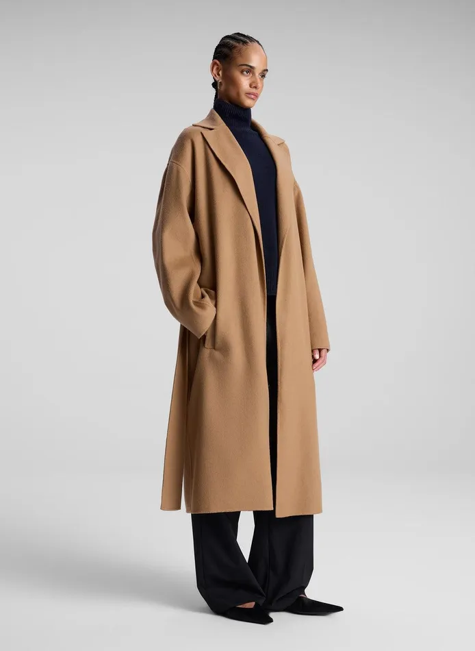 Women Peter Wool Cashmere Coat Camel ALC Jackets and Coats