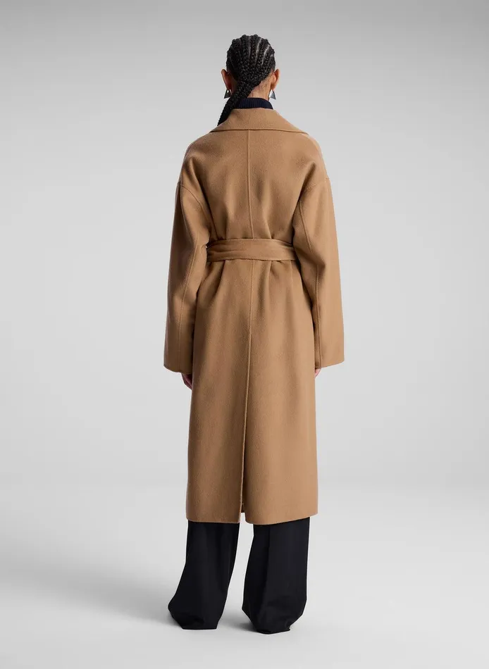 Women Peter Wool Cashmere Coat Camel ALC Jackets and Coats