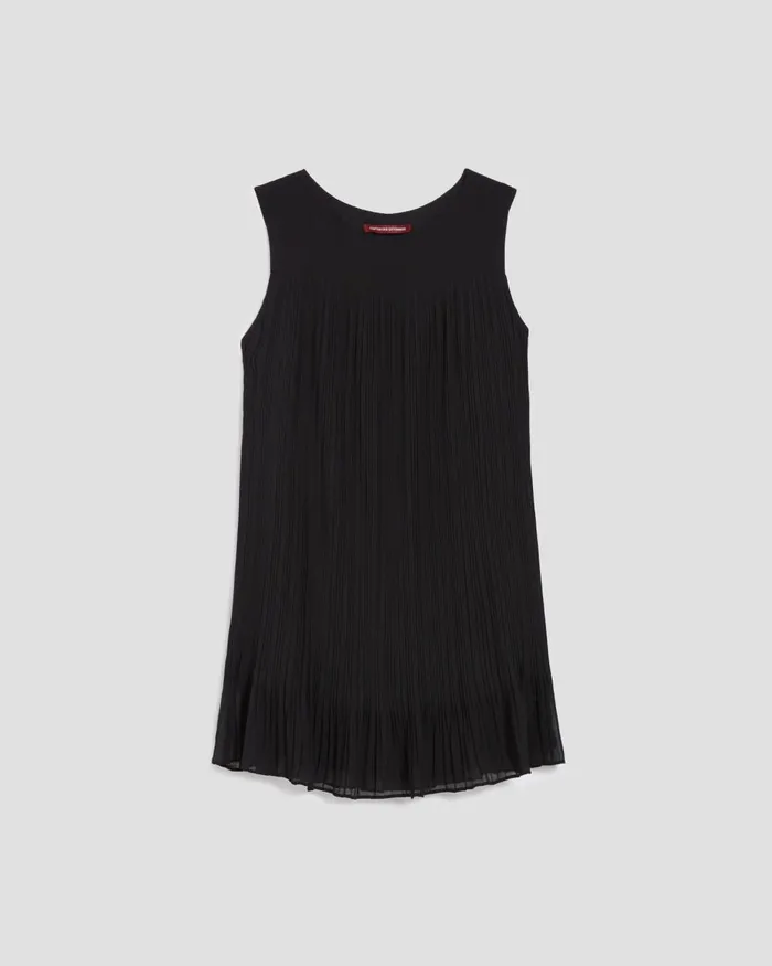 Women Pleated Mini Dress Black Beauty Comptoir Des Cotonniers Dresses and Jumpsuits Women Pleated Mini Dress Black Beauty Comptoir Des Cotonniers Dresses and Jumpsuits