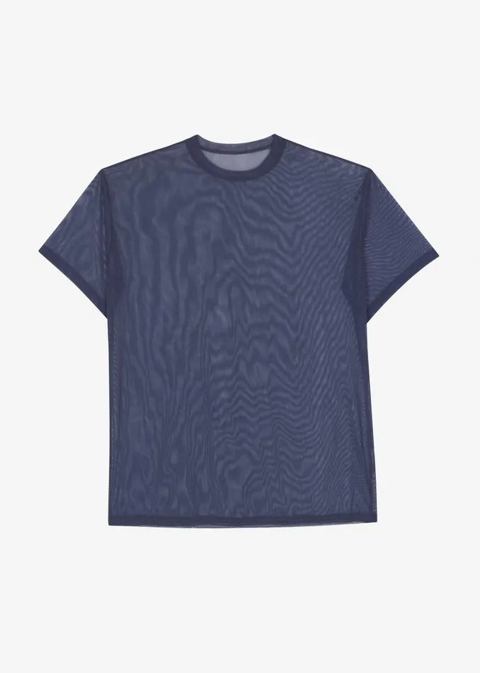 Women Ramy Mesh Tee 8211 Navy The Frankie Shop Tops